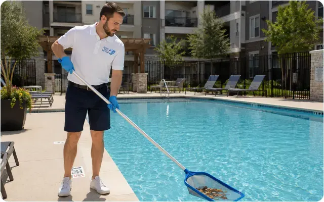 Commercial pool service